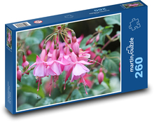 Ružová fuchsia - záhrada, kvetina Puzzle 260 dielikov - 41 x 28,7 cm 