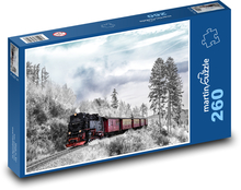 Train - winter, landscape Puzzle 260 pieces - 41 x 28.7 cm 