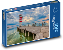 Lake Nizeder - Austria, pier Puzzle 260 pieces - 41 x 28.7 cm 