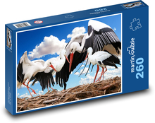 Stork - nest, bird Puzzle 260 pieces - 41 x 28.7 cm 