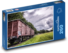 Güterwagen - Zug, Schienen Puzzle 260 Teile - 41 x28,7 cm