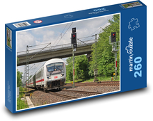 Vlak - německé dráhy, koleje Puzzle 260 dílků - 41 x 28,7 cm