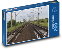 Eisenbahn - Gleise Puzzle 260 Teile - 41 x28,7 cm