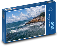 Oceán - vlny, pobřeží Puzzle 260 dílků - 41 x 28,7 cm
