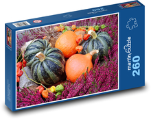 Pumpkins - autumn, decoration Puzzle 260 pieces - 41 x 28.7 cm 