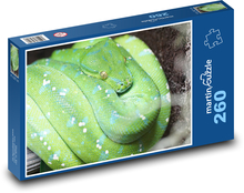 Pytón zelený - had, zviera Puzzle 260 dielikov - 41 x 28,7 cm 