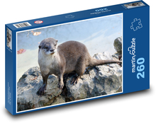Otter - mammal, animal Puzzle 260 pieces - 41 x 28.7 cm 
