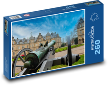 Kanone - Schloss, Schloss Puzzle 260 Teile - 41 x28,7 cm