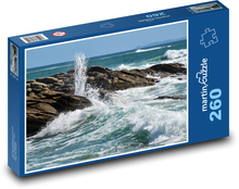 Sea - waves, rocks Puzzle 260 pieces - 41 x 28.7 cm 