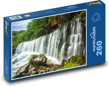 Wodospad - rzeka, przyroda Puzzle 260 elementów - 41x28,7 cm