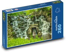 Virginia Falls – rzeka, woda Puzzle 260 elementów - 41x28,7 cm
