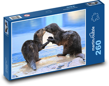 Severoamerické vydry říční  Puzzle 260 - 41x28,7 cm