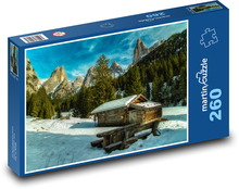 Italien - Dolomiten, Hütte Puzzle 260 Teile - 41 x28,7 cm