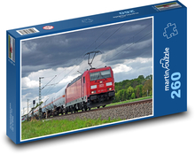 Nákladný vlak - cisternové vozidlá Puzzle 260 dielikov - 41 x 28,7 cm