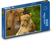 Lioness - lioness, big cat Puzzle 260 pieces - 41 x 28.7 cm 