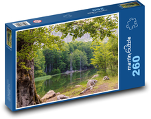 Krajobraz - dolina, przyroda Puzzle 260 elementów - 41x28,7 cm