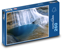 Waterfalls - river, rocks Puzzle 260 pieces - 41 x 28.7 cm 
