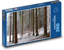 Stromy v zime - les, sneh Puzzle 260 dielikov - 41 x 28,7 cm 