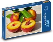 Peaches - fruit, food Puzzle 260 pieces - 41 x 28.7 cm 