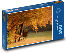 Podzimní les - stromy, listí Puzzle 260 - 41x28,7 cm