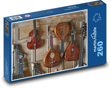 Strunné nástroje - housle, kytara Puzzle 260 - 41x28,7 cm
