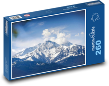 Hory - sneh, krajina Puzzle 260 dielikov - 41 x 28,7 cm 