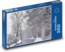 Zima - sneh, mráz Puzzle 260 dielikov - 41 x 28,7 cm 