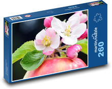 Jabloňové květy - jablko, jaro Puzzle 260 dílků - 41 x 28,7 cm