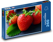 Jahody - červené ovoce, čerstvé Puzzle 260 dílků - 41 x 28,7 cm