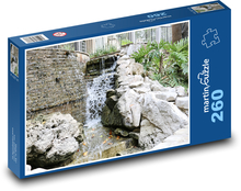Garden - waterfall, rock Puzzle 260 pieces - 41 x 28.7 cm 