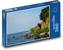 Łódź, łódź żaglowa, morze Puzzle 260 elementów - 41x28,7 cm