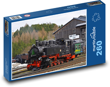 Dampflokomotive - historischer Zug, Eisenbahn Puzzle 260 Teile - 41 x28,7 cm