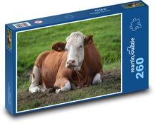 Cow - farm animal, meadow Puzzle 260 pieces - 41 x 28.7 cm 