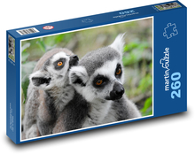 Lemurs - animals, zoo Puzzle 260 pieces - 41 x 28.7 cm 