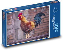 Kohout - hospodářské zvíře, drůbež Puzzle 260 dílků - 41 x 28,7 cm