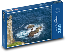 Skály v moři - útes, ocán Puzzle 260 dílků - 41 x 28,7 cm