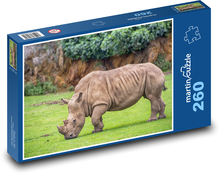 Rhinoceros - wild mammal, animal Puzzle 260 pieces - 41 x 28.7 cm 
