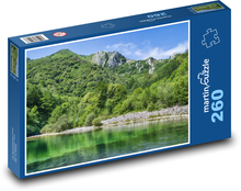 Lake in the forest - trees, nature Puzzle 260 pieces - 41 x 28.7 cm 
