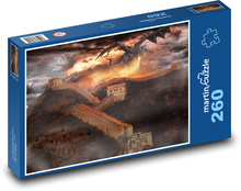 Fantázia - oheň, drak Puzzle 260 dielikov - 41 x 28,7 cm 