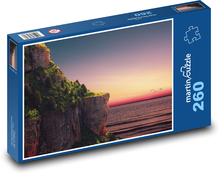 Klippe - Sonnenuntergang, Meer Puzzle 260 Teile - 41 x28,7 cm