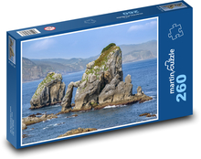 Rocks - sea, clouds Puzzle 260 pieces - 41 x 28.7 cm 