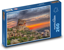 Rocks - sunset, landscape Puzzle 260 pieces - 41 x 28.7 cm 