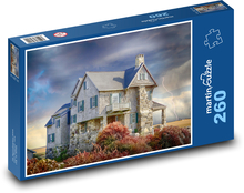 Kamenný dom - búrka, mraky Puzzle 260 dielikov - 41 x 28,7 cm 