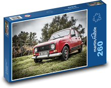 Red Car - Retro Puzzle 260 pieces - 41 x 28.7 cm 