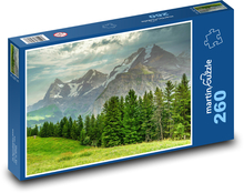 Alpy - przyroda, krajobraz Puzzle 260 elementów - 41x28,7 cm