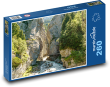Alps - glacial canyon Puzzle 260 pieces - 41 x 28.7 cm
