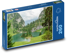 Górskie jezioro Puzzle 260 elementów - 41x28,7 cm