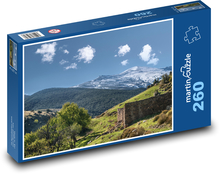 Krajina pod sněhem - příroda, horolezectví Puzzle 260 dílků - 41 x 28,7 cm