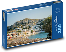 Plaża - Kreta, Grecja Puzzle 260 elementów - 41x28,7 cm
