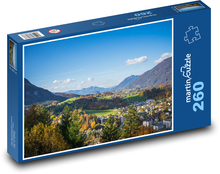 Príroda - mesto, dedina Puzzle 260 dielikov - 41 x 28,7 cm 